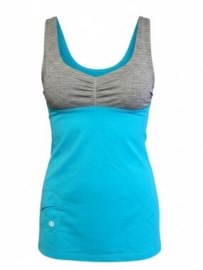 Lululemon Tank Top Front Pocket Yoga Workout Top Size 6